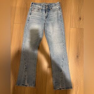 AE 90s boot cut with front slits size 4